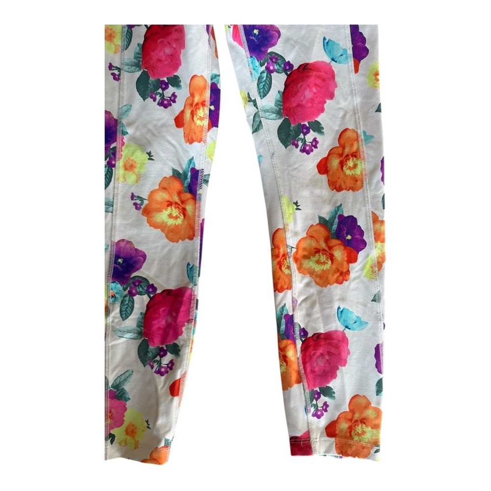 Victoria’s Secret PINK Ultimate Logo Sport Ankle Leggings – Floral Print, Size S - Picture 8 of 10
